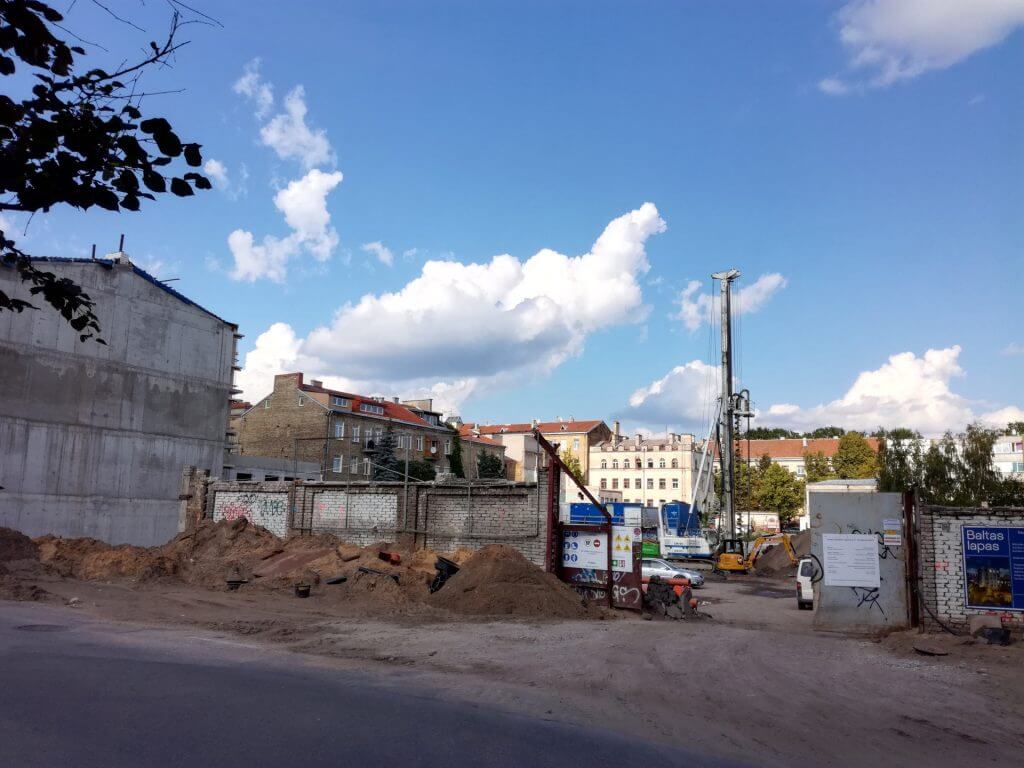 Baltas lapas Mindaugo 1 etapas (Aguonų g. 17) - Multi apartment - construction photos