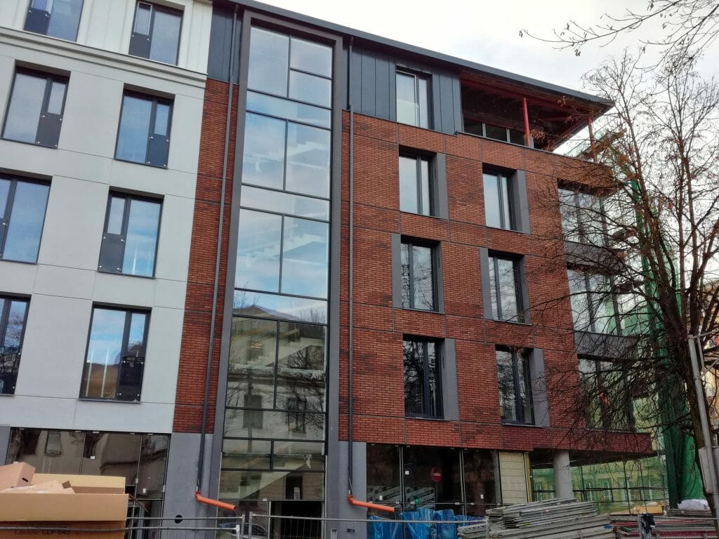 Baltas lapas Mindaugo 1 etapas (Aguonų g. 17) - Multi apartment - construction photos