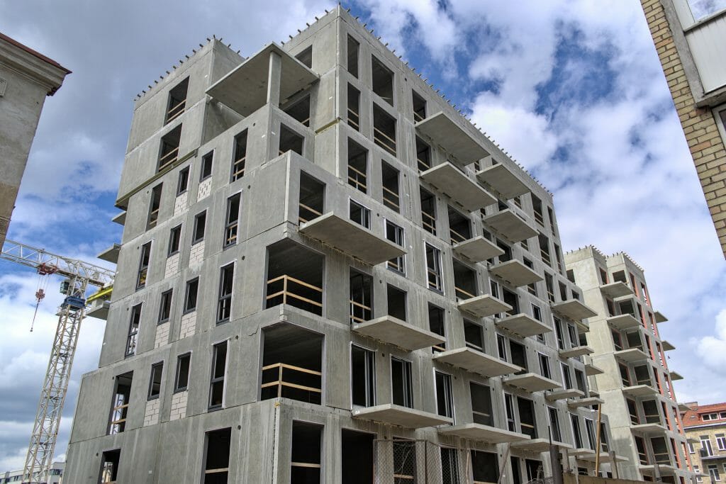 Baltas lapas Mindaugo 1 etapas (Aguonų g. 17) - Multi apartment - construction photos