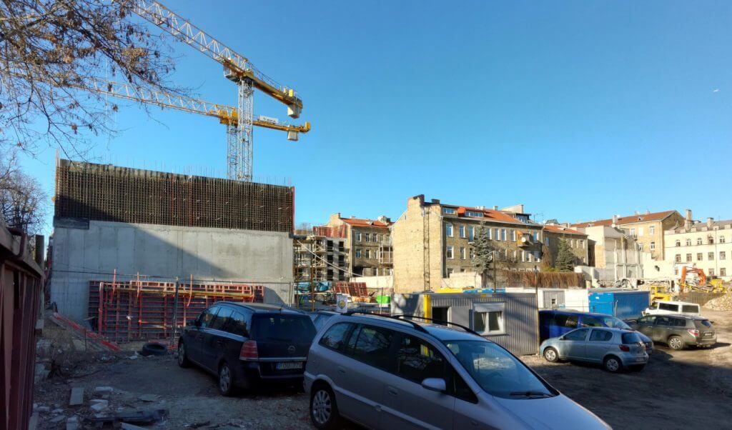 Baltas lapas Mindaugo 1 etapas (Aguonų g. 17) - Multi apartment - construction photos