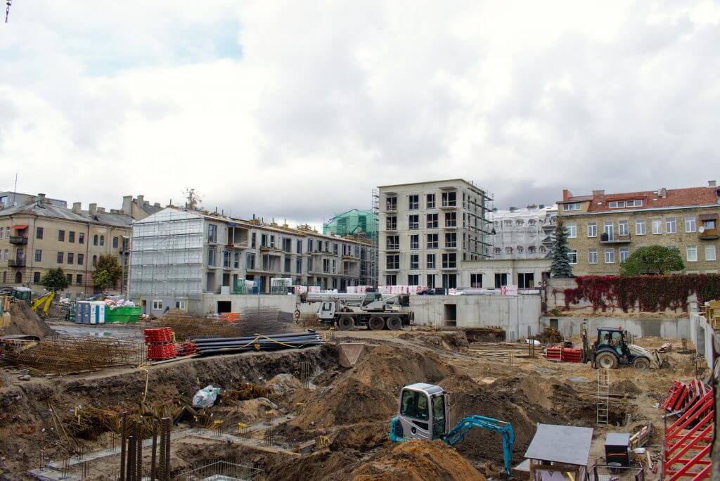 Baltas lapas Mindaugo 1 etapas (Aguonų g. 17) - Multi apartment - construction photos