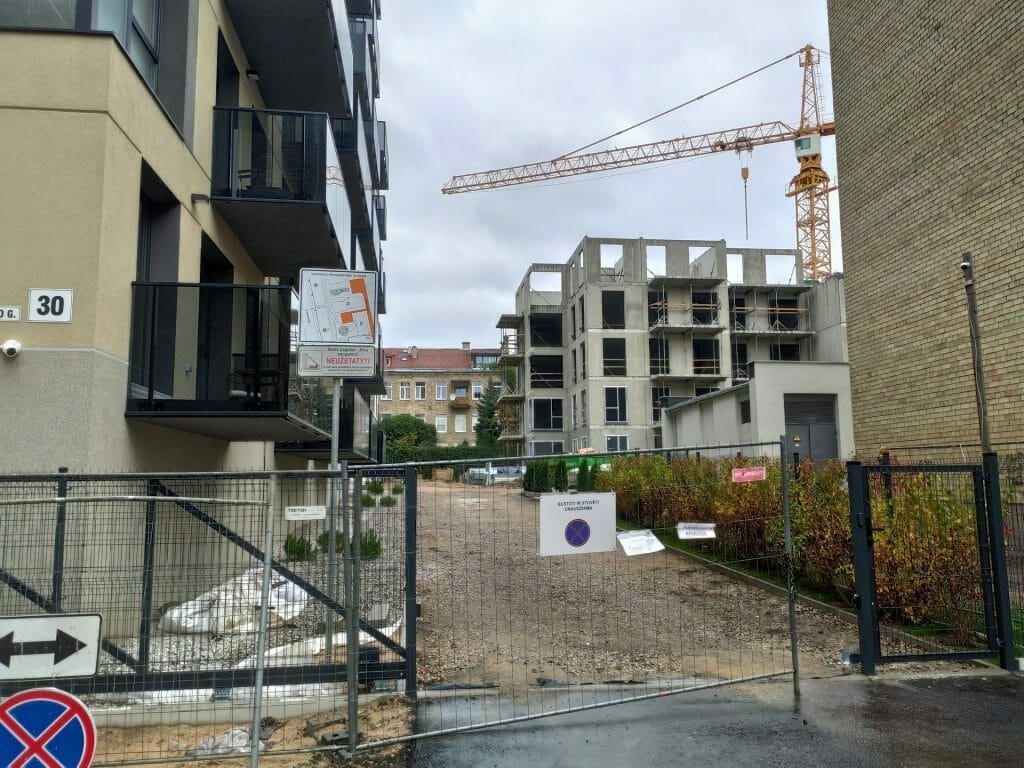 Baltas Lapas Mindaugo 3 etapas (Aguonų g. 17) - Multi apartment - construction photos