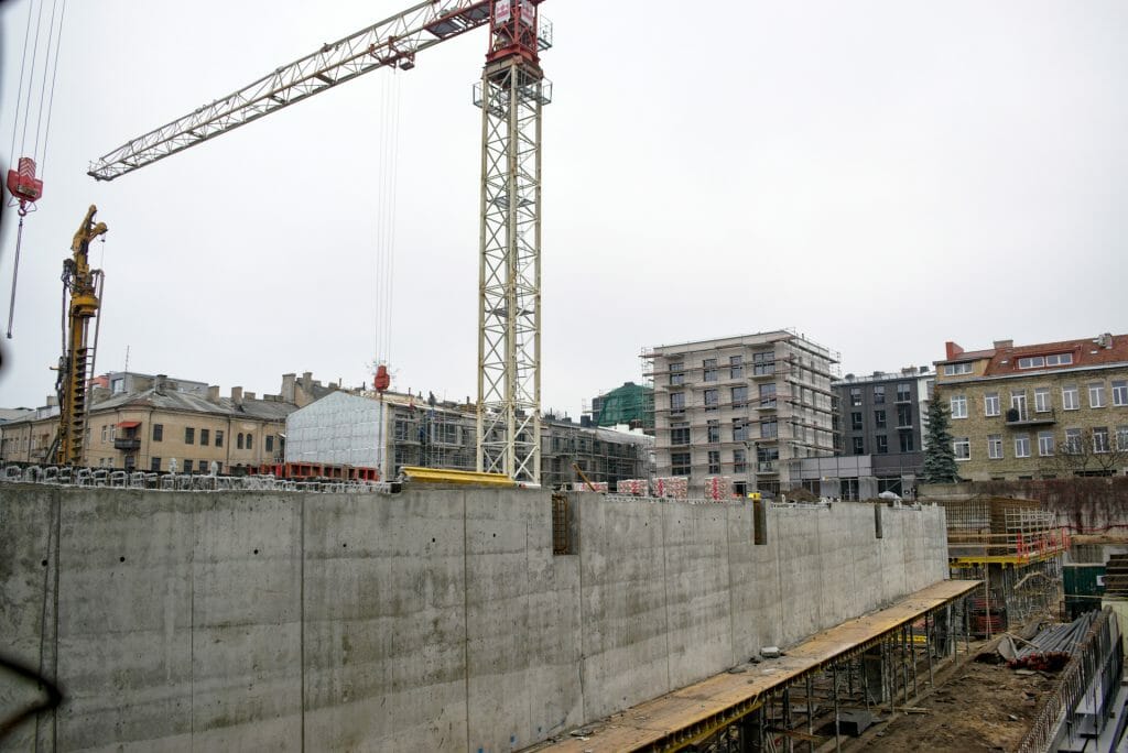 Baltas lapas Mindaugo 1 etapas (Aguonų g. 17) - Multi apartment - construction photos