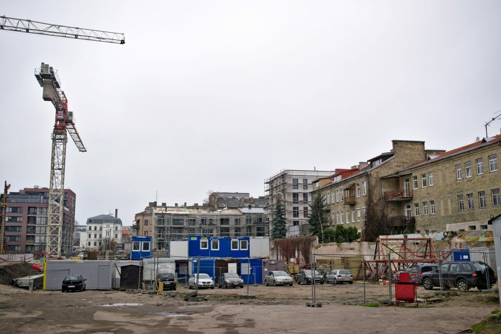 Baltas lapas Mindaugo 1 etapas (Aguonų g. 17) - Multi apartment - construction photos