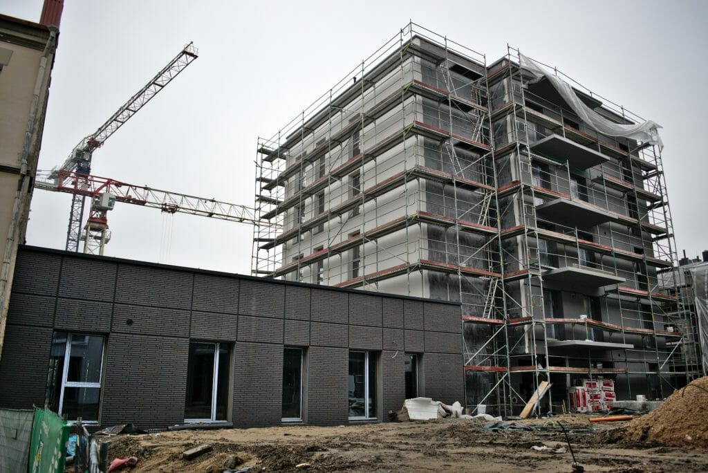 Baltas lapas Mindaugo 1 etapas (Aguonų g. 17) - Multi apartment - construction photos