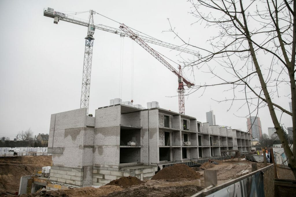 K17 (Kernavės g. 15, 17) - Multi apartment - construction photos