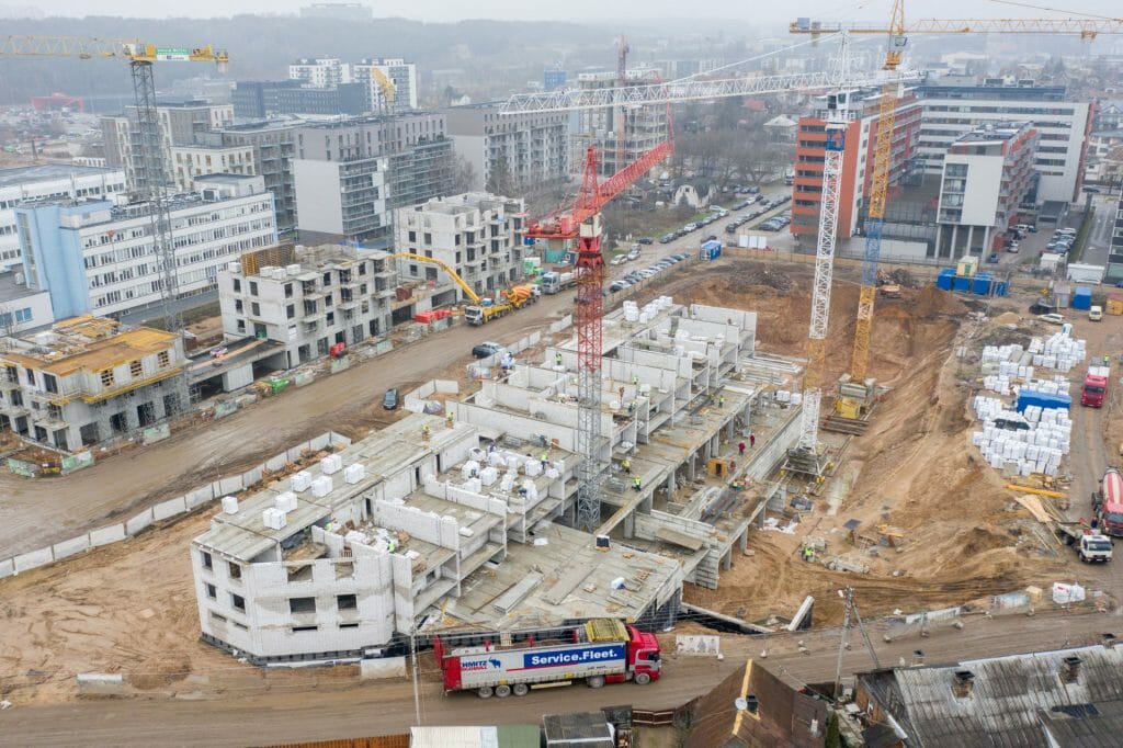 K17 (Kernavės g. 15, 17) - Multi apartment - construction photos