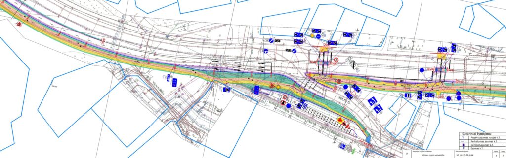 T. Narbuto g. dviračių takas ir viešojo transporto juosta (T. Narbuto g.) - Bike path - visualization