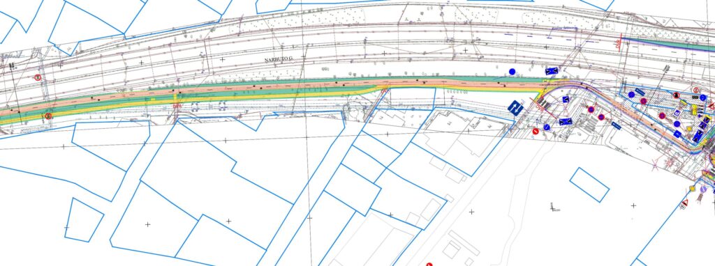 T. Narbuto g. dviračių takas ir viešojo transporto juosta (T. Narbuto g.) - Bike path - visualization