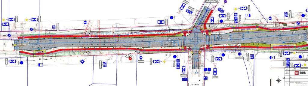 Pavilnionių g. (Pavilnionių g.) - Bike path, Street - visualization