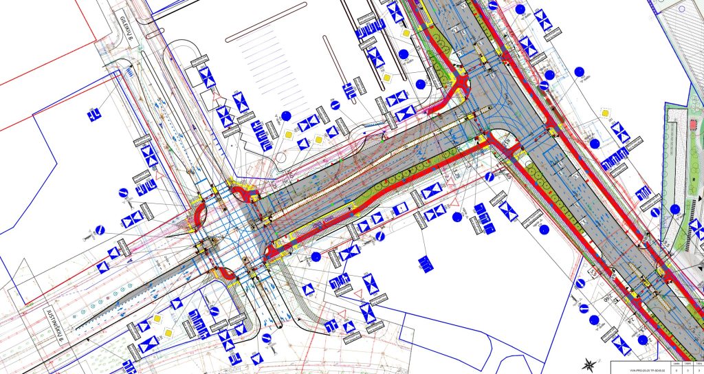 Pavilnionių g. (Pavilnionių g.) - Bike path, Street - visualization