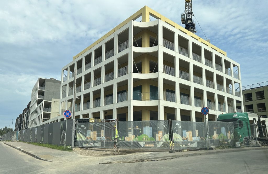 Naujasis Skansenas 6 etapas (Linkmenų g. 13) - Multi apartment - construction photos