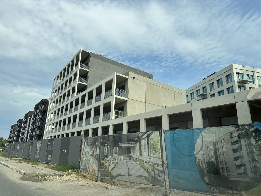 Naujasis Skansenas 6 etapas (Linkmenų g. 13) - Multi apartment - construction photos