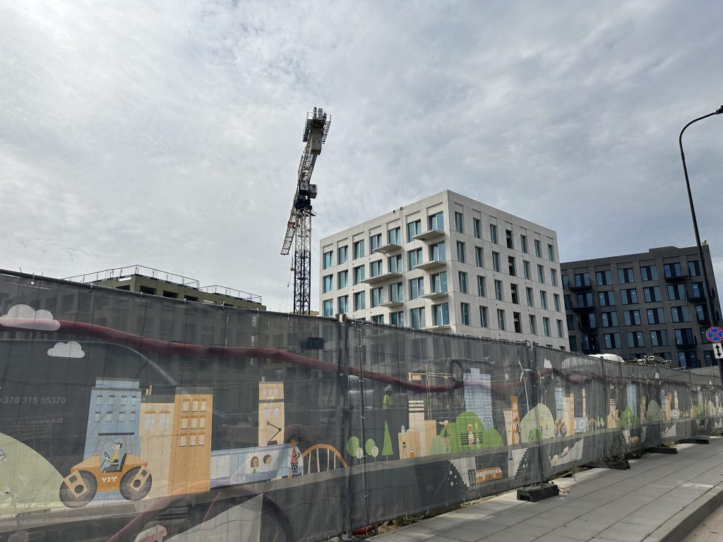 Naujasis Skansenas 6 etapas (Linkmenų g. 13) - Multi apartment - construction photos