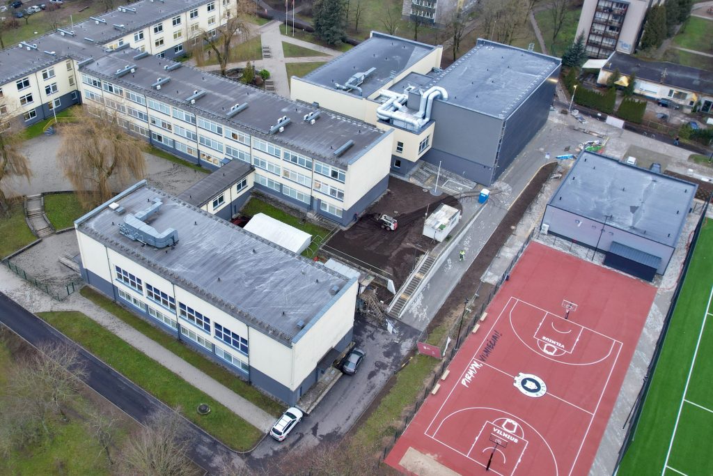 Žirmūnų gimnazijos baseino rekonstrukcija (Žirmūnų g. 37) - Pool - construction photos