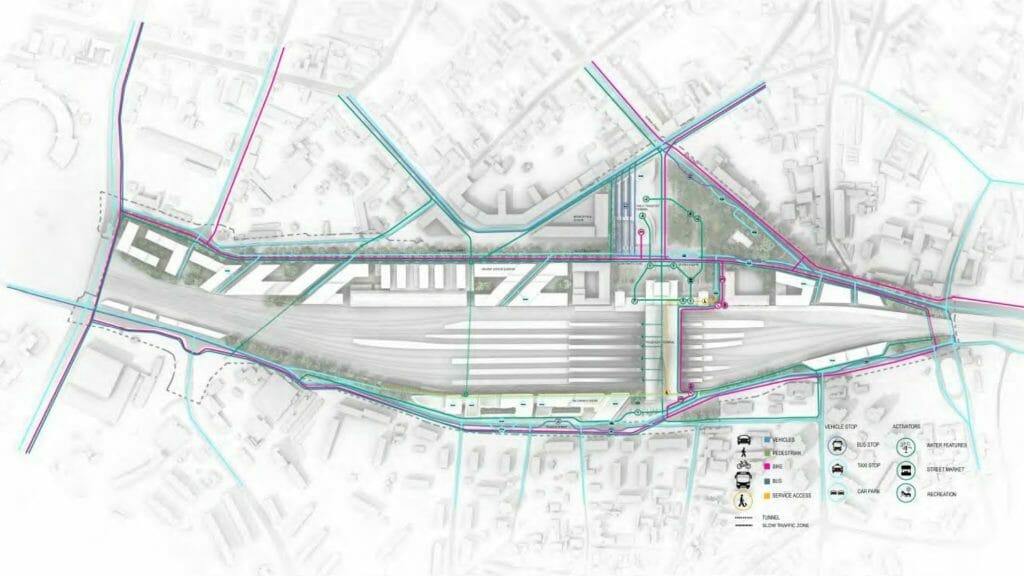 Vilnius Connect I (Geležinkelio g.) - Train station - visualization