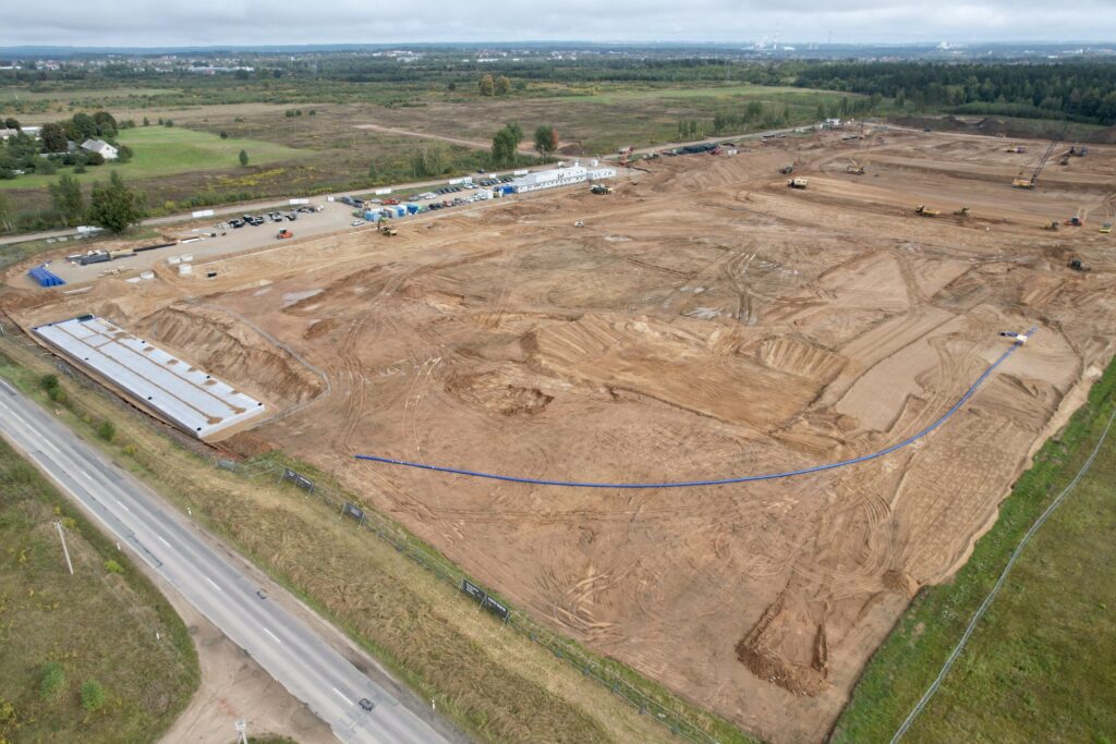 LIDL logistikos centras Jogėliškių g. 1 (Jogėliškių g. 1) - Warehouse / Distribution center - construction photos