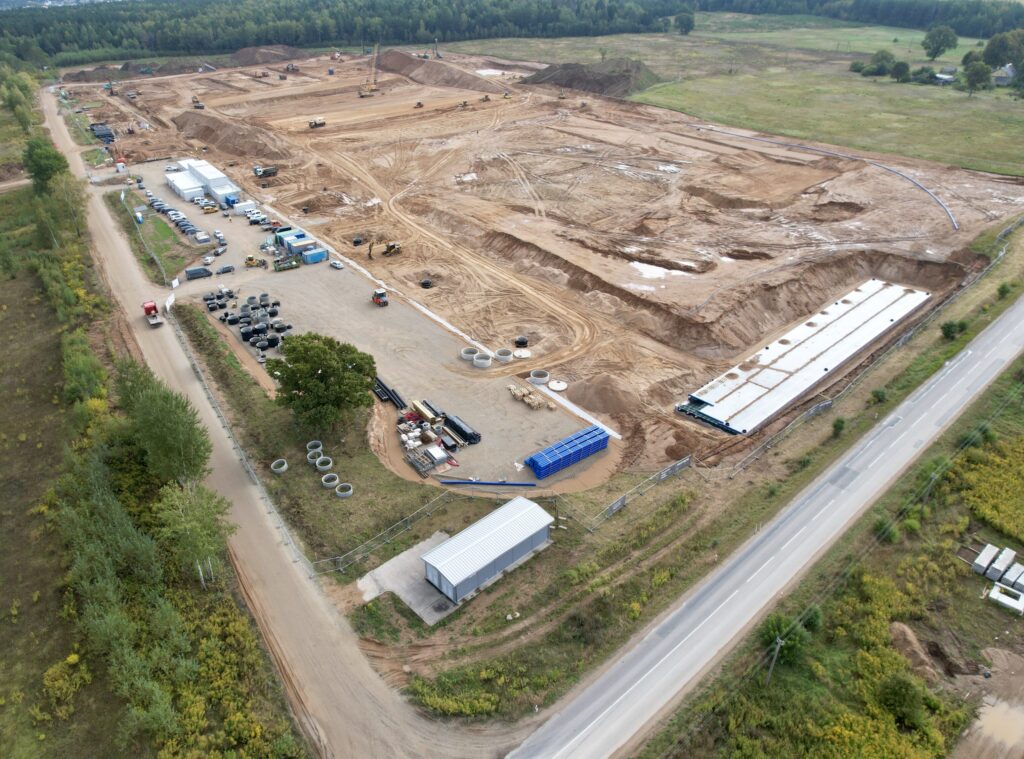 LIDL logistikos centras Jogėliškių g. 1 (Jogėliškių g. 1) - Warehouse / Distribution center - construction photos