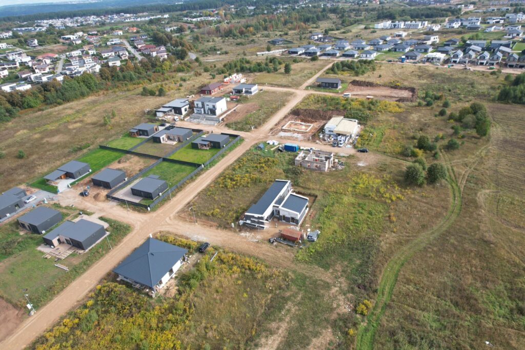 Kalvų terasos (Ismonių g. 15) - Land plots - construction photos