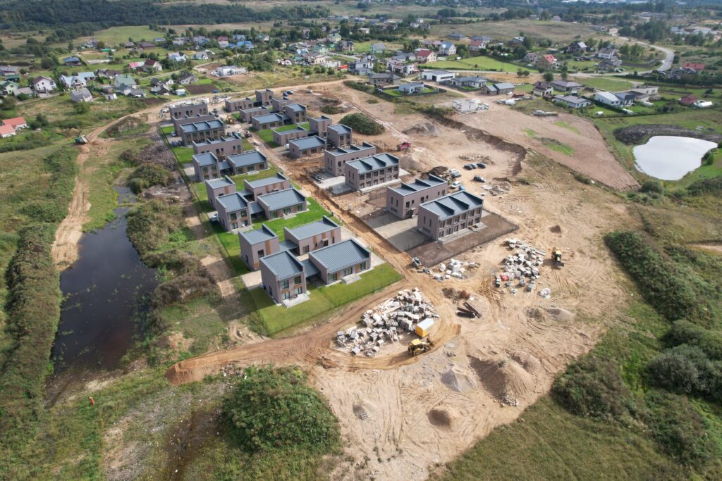 Marianos Veriovkinos g. namai (Marianos Veriovkinos g. 2, 4, 6, 8, 10, 12, 14, 16) - Row housing - construction photos