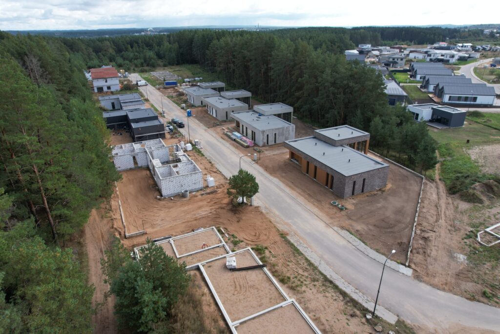 Norkų g. 7, 9, 11, 13 (Norkų g. 7, 9, 11, 13) - Private house community - construction photos