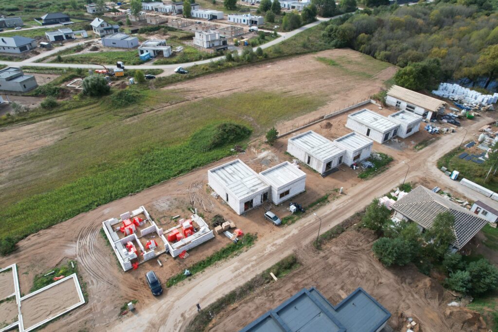 Katišių g. 18, 24, 26, 28, 30, 32, 34, 36 (Katišių g. 18, 24, 26 ,28, 30, 32, 34, 36) - Private house community - construction photos