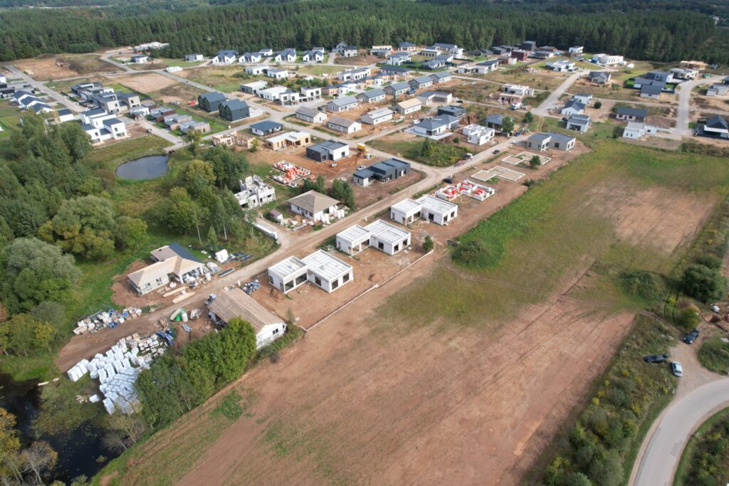 Katišių g. 18, 24, 26, 28, 30, 32, 34, 36 (Katišių g. 18, 24, 26 ,28, 30, 32, 34, 36) - Private house community - construction photos