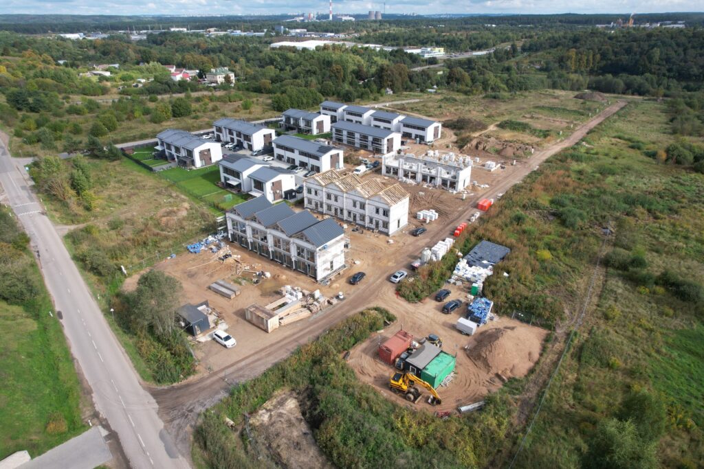 Jokūbo Šimkevičiaus g. kvartalas 2 etapas (Jokūbo Šimkevičiaus g. 10, 12) - Row housing - construction photos