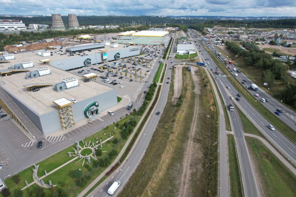 Paneriškių gatvės atkarpa iki Gariūnų g (Paneriškių g.) - Bike path, Street - construction photos