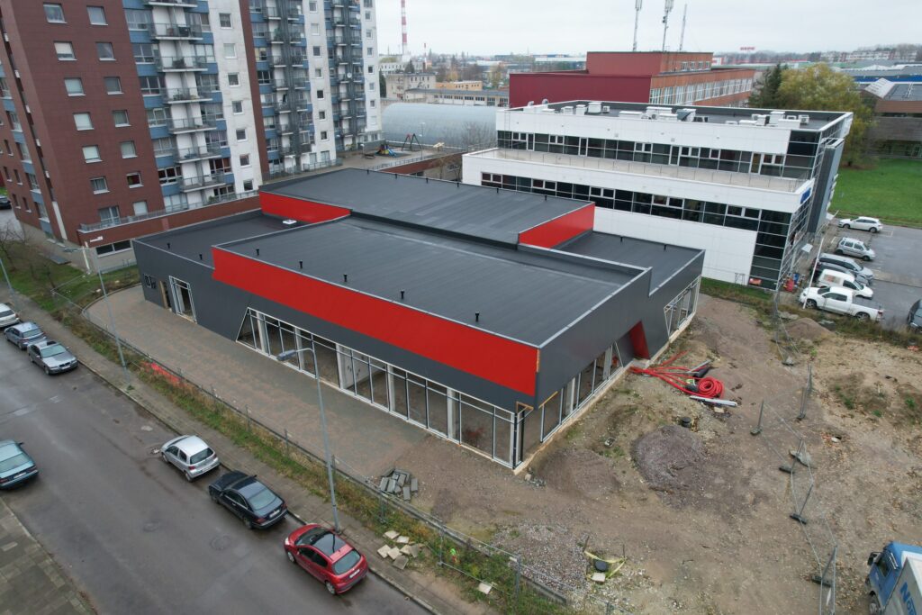 Baltijos pr. 12 (Baltijos pr. 12) - Tirdzniecības centrs - būvdarbu attēli