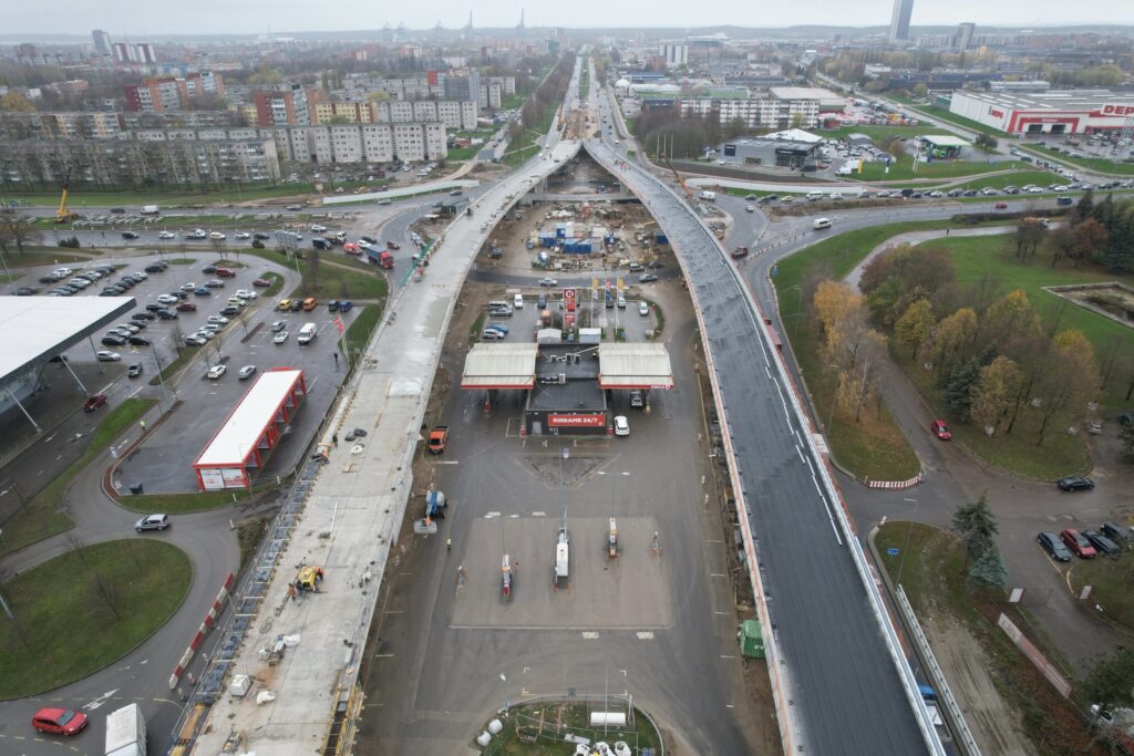 Baltijos pr. žiedinė sankryža (Baltijos pr., Šilutės pl.) - Road - construction photos
