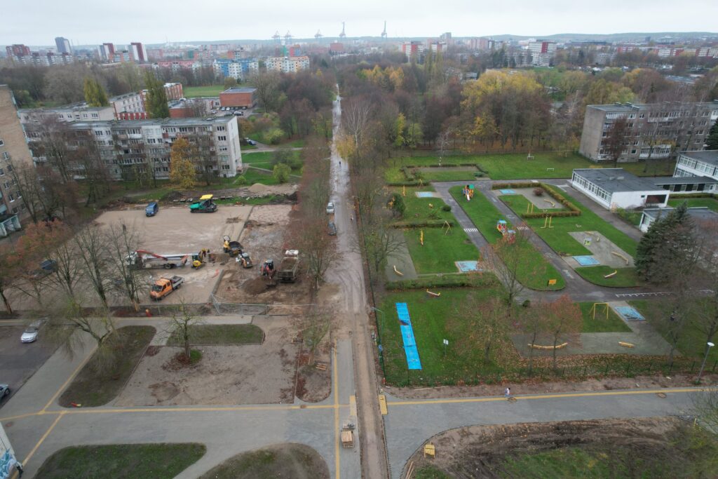 Neringos skveras (Šilutės pl.) - Square - construction photos