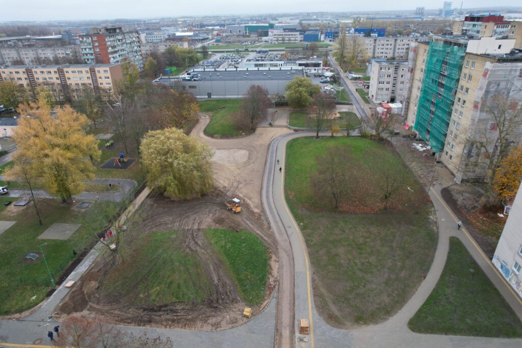 Neringos skveras (Šilutės pl.) - Square - construction photos