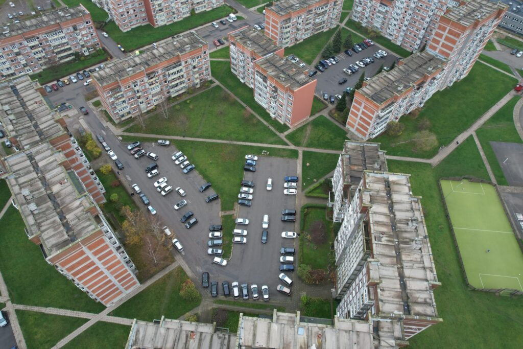 Statybininkų pr., Žardininkų g. kiemų sutvarkymas (Statybininkų pr., Žardininkų g.) - Kelias - statybų nuotraukos
