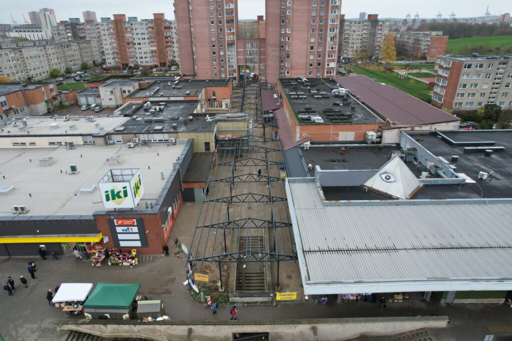 Vingio pasažas (I. Simonaitytės g.) - Kõnnitee - ehituse fotod