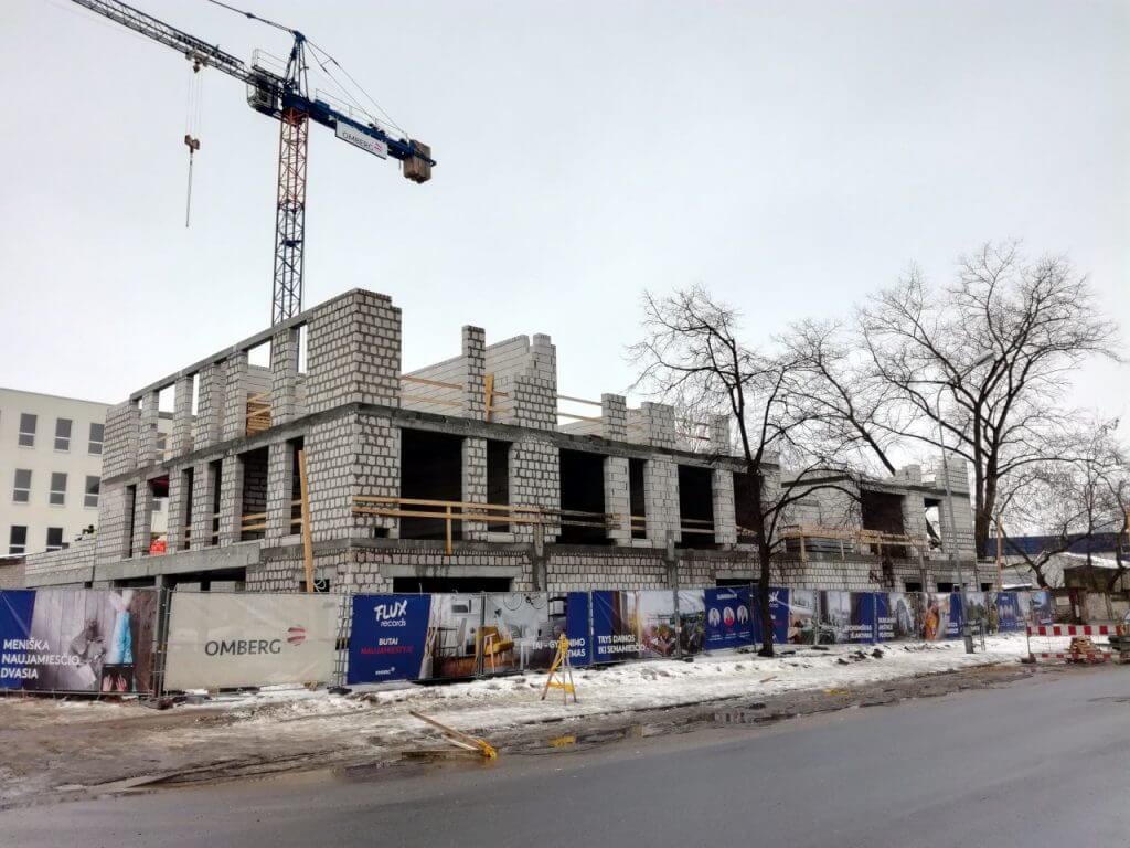 Flux records (Vytenio g. 63A) - Multi apartment - construction photos