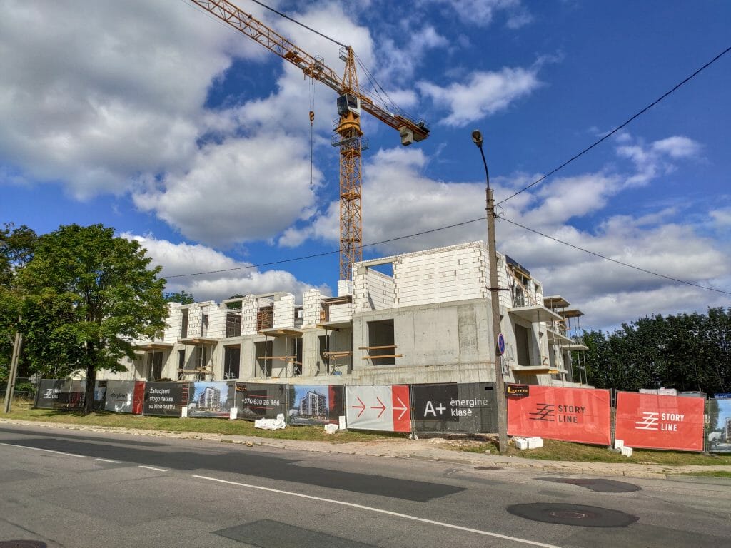 Storyline (Algirdo g. 85) - Multi apartment - construction photos