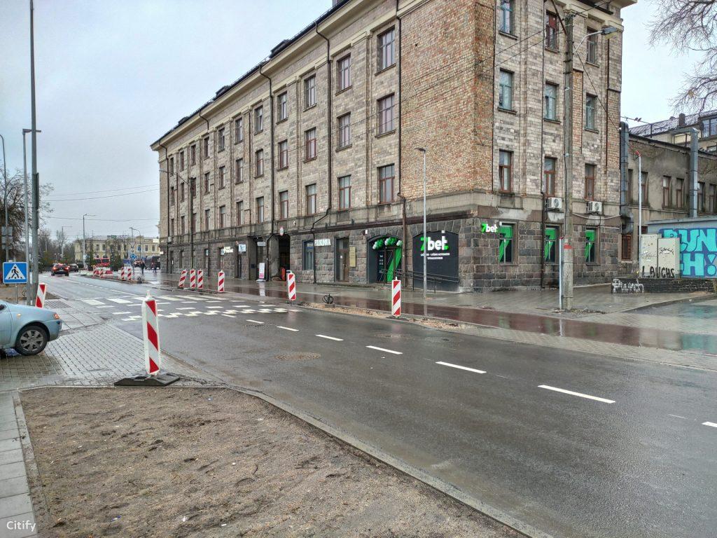 Geležinkelio g. dviračių takas (Geležinkelio g.) - Bike path, Street - construction photos