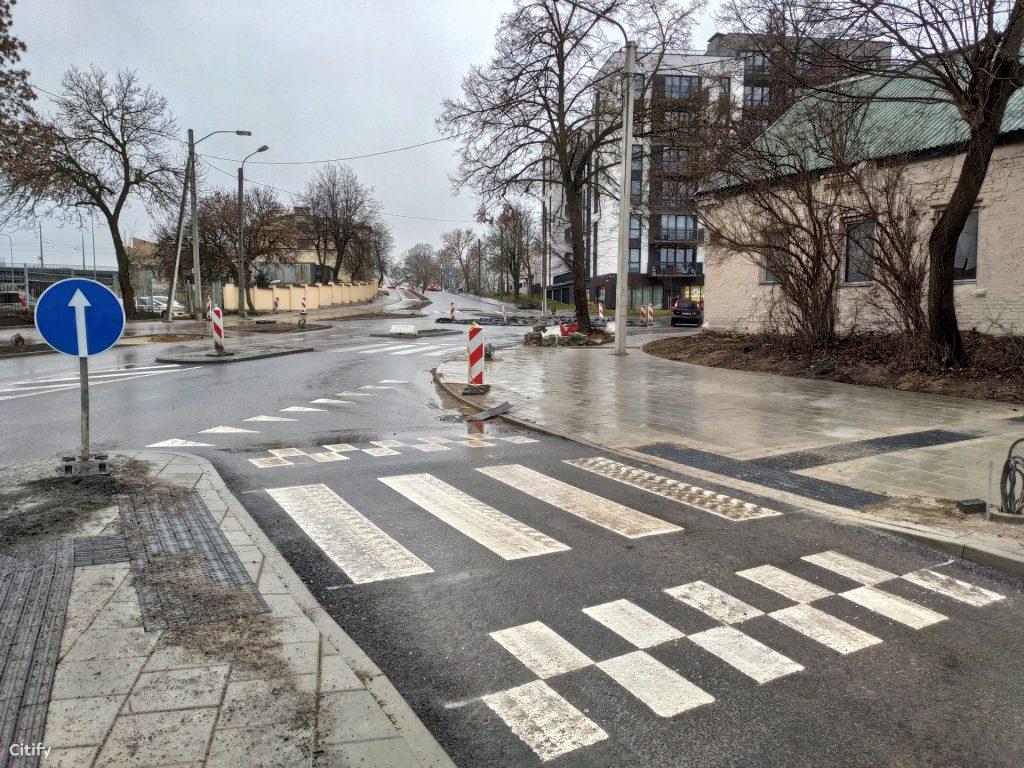 Geležinkelio g. dviračių takas (Geležinkelio g.) - Bike path, Street - construction photos