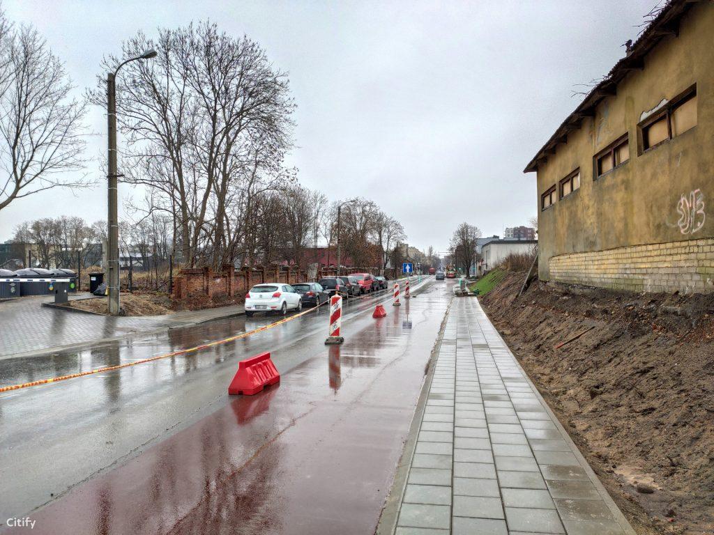 Geležinkelio g. dviračių takas (Geležinkelio g.) - Bike path, Street - construction photos
