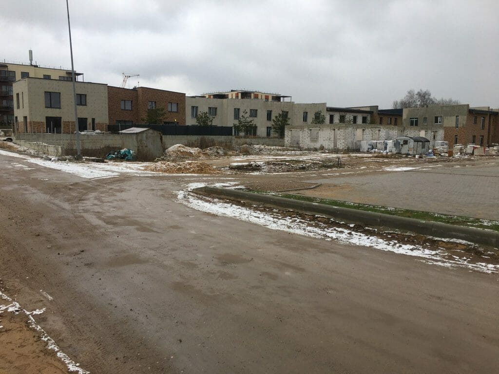 Naujasis Antakalnis Taurijos g. 45, 47, 49, 51, 53, 55 (Taurijos g. 45, 47, 49, 51, 53, 55) - Row housing - construction photos