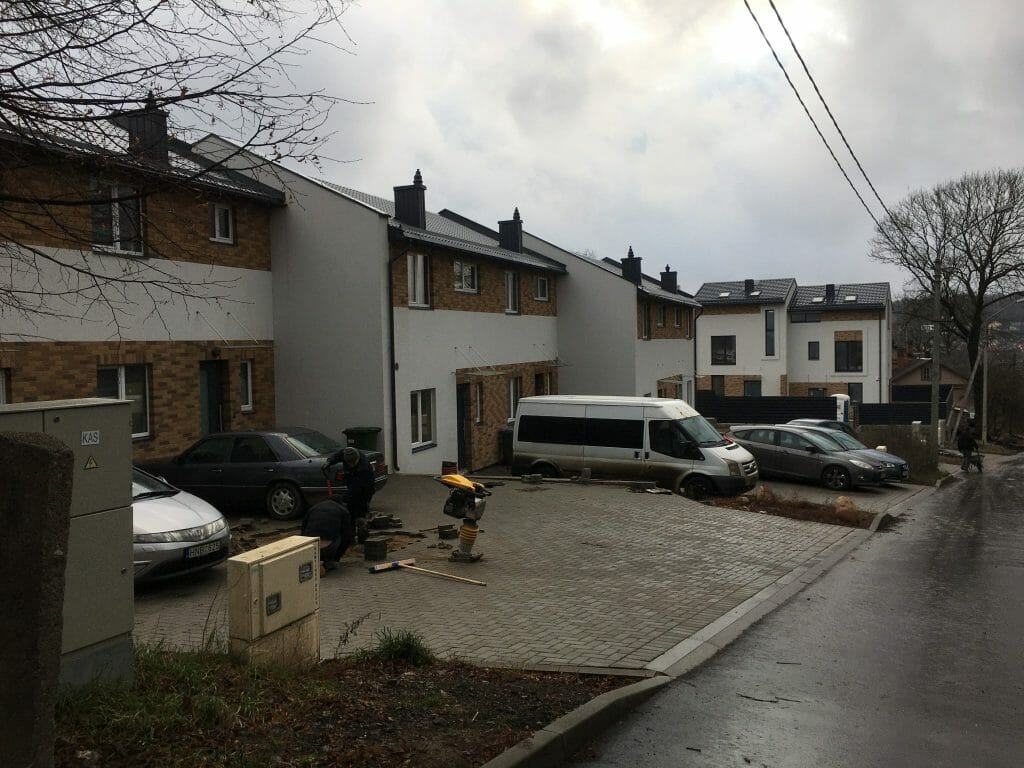 Ievų namai (Ievų g. 3) - Row housing - construction photos