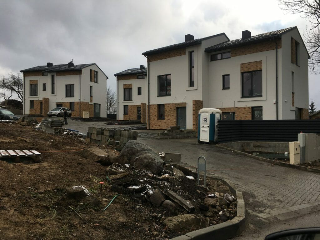 Ievų namai (Ievų g. 3) - Row housing - construction photos
