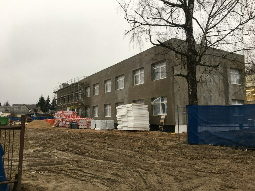 Vilnies mokyklos priestatas (Švarioji g. 33) - Primary and secondary education - construction photos