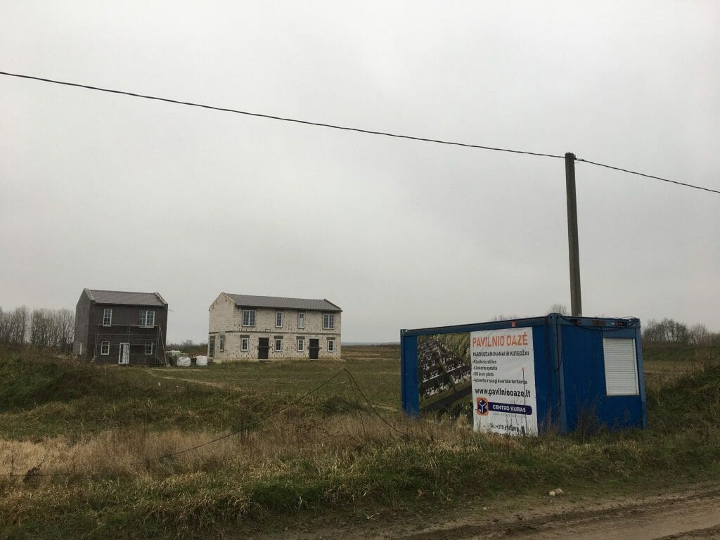 Pavilnio oazė 1 etapas (Adolfo Šapokos g. 36, 40, 40A, 42, Juozo Ereto g. 51, 51A, 51B) - Private house community, Row housing - construction photos