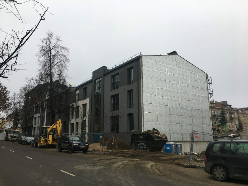 Baltas lapas Mindaugo 1 etapas (Aguonų g. 17) - Multi apartment - construction photos