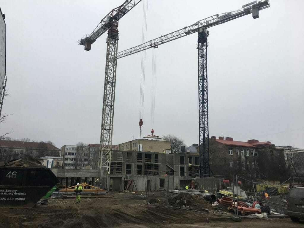 Baltas lapas Mindaugo 1 etapas (Aguonų g. 17) - Multi apartment - construction photos