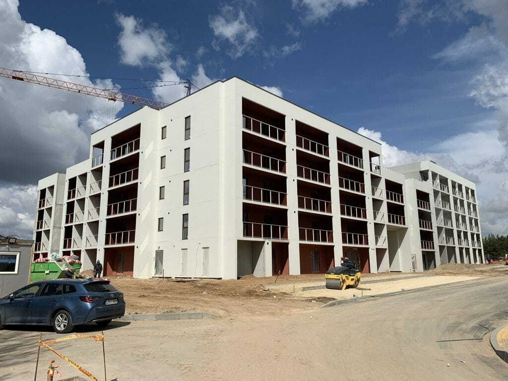 Naujoji Pilaitė 13 kvartalas (Karaliaučiaus g. 28) - Multi apartment - construction photos