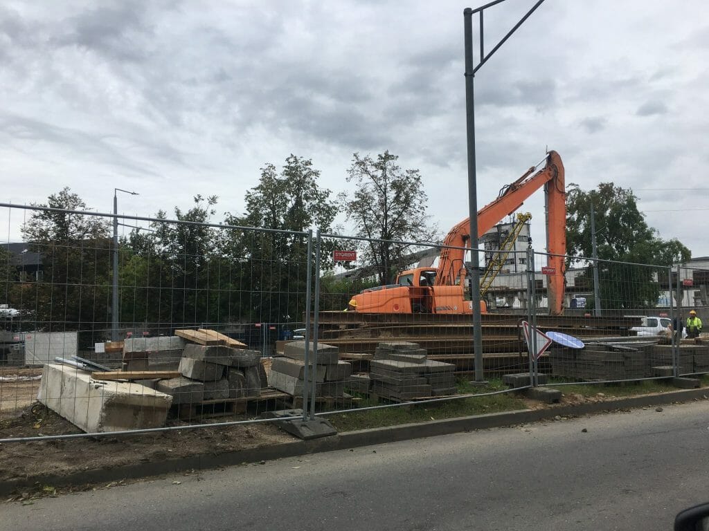 Lietaus kolektoriaus ir nuotekų valymo įrenginių rekonstrukcija ir statyba Verkių, Kareivių g. (Kareivių g.) - Distribution network - construction photos
