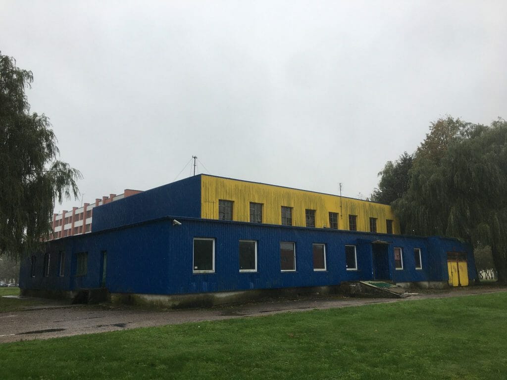 Klaipėdos Ernesto Galvanausko profesinio mokymo centras (Baltijos pr. 18A) - Zinātnes centrs - būvdarbu attēli